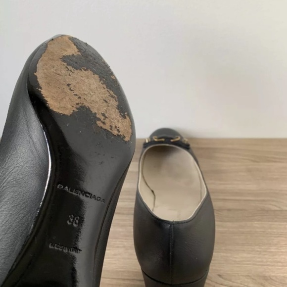 Balenciaga Black Leather Heels - Picture 4 of 10